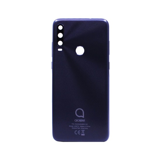 BACK COVER  WITH CAMERA FOR ALCATEL 3L 2020 LENS BLACK